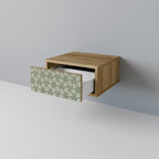 LEAVES ON GREEN Nachttisch in Eiche-Optik