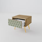 LEAVES ON GREEN Nachttisch in Eiche-Optik