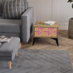 SKATEBOARD ARTISTRY Nachttisch in Eiche-Optik