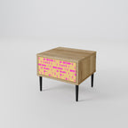 SKATEBOARD ARTISTRY Nachttisch in Eiche-Optik