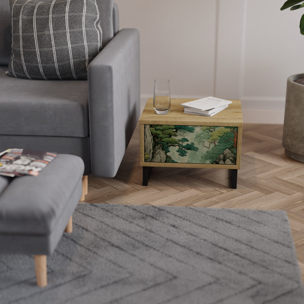 VERDURE ABYSS Nachttisch in Eichenoptik