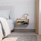 OMINOUS MOUNTAINS Nachttisch in Eiche-Optik