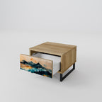 OMINOUS MOUNTAINS Nachttisch in Eiche-Optik