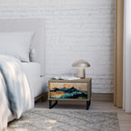 OMINOUS MOUNTAINS Nachttisch in Eiche-Optik