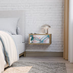 VELVET CROSSING Nachttisch in Eiche-Optik