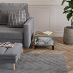 VELVET CROSSING Nachttisch in Eiche-Optik