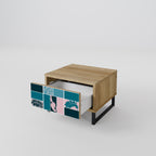 COMBINATION OF SHAPES Nachttisch in Eiche-Optik