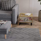 VEILED SUMMIT Nachttisch in Eiche-Optik