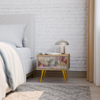 VEILED SUMMIT Nachttisch in Eiche-Optik