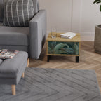 ROYAL GREEN Nachttisch in Eiche-Optik