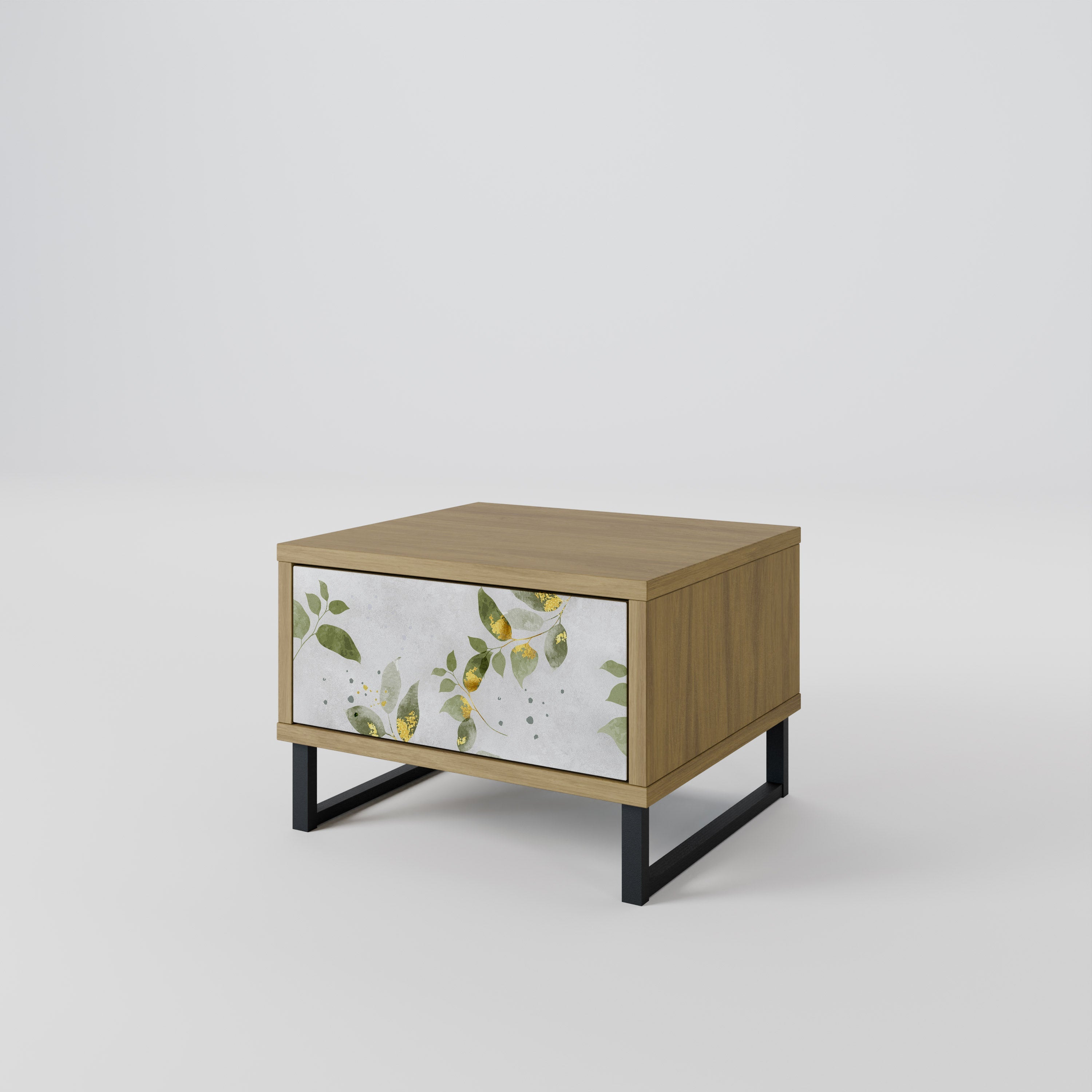 ELEGANT BOTANICS Nachttisch in Eichenoptik