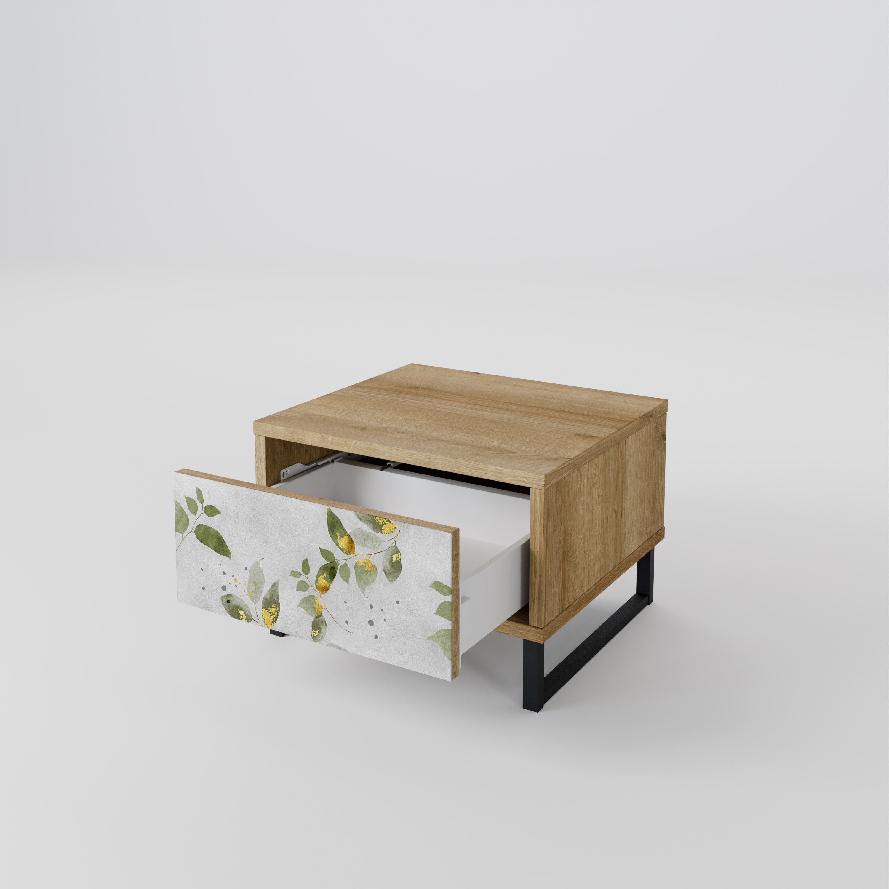 ELEGANT BOTANICS Nachttisch in Eichenoptik