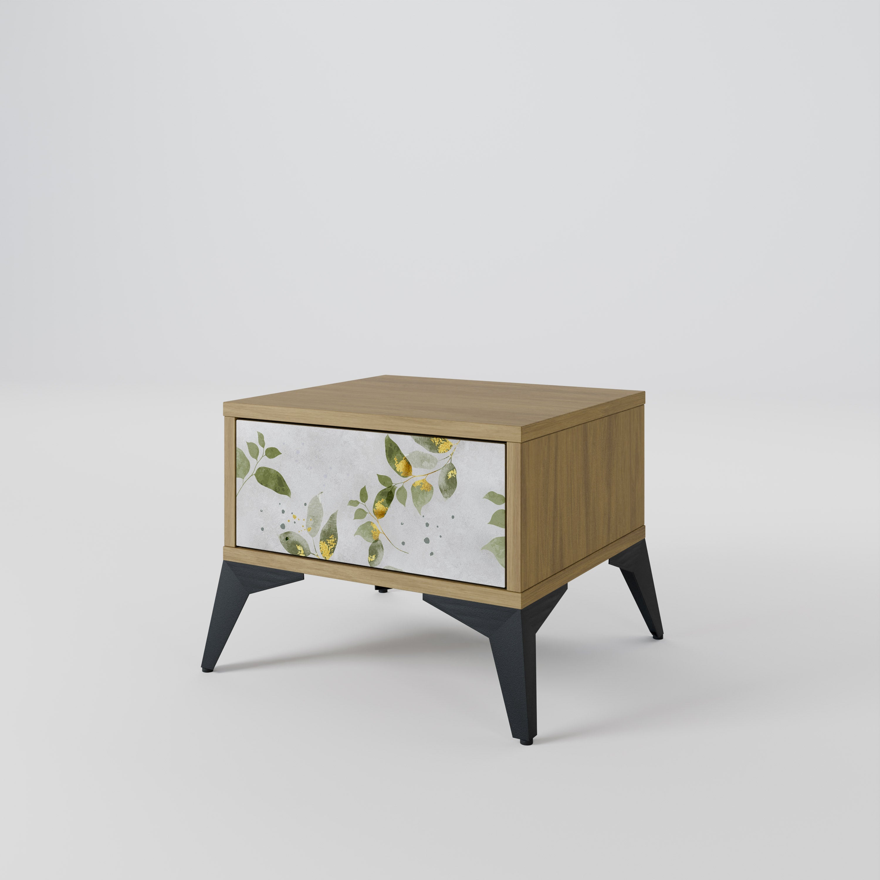 ELEGANT BOTANICS Nachttisch in Eichenoptik