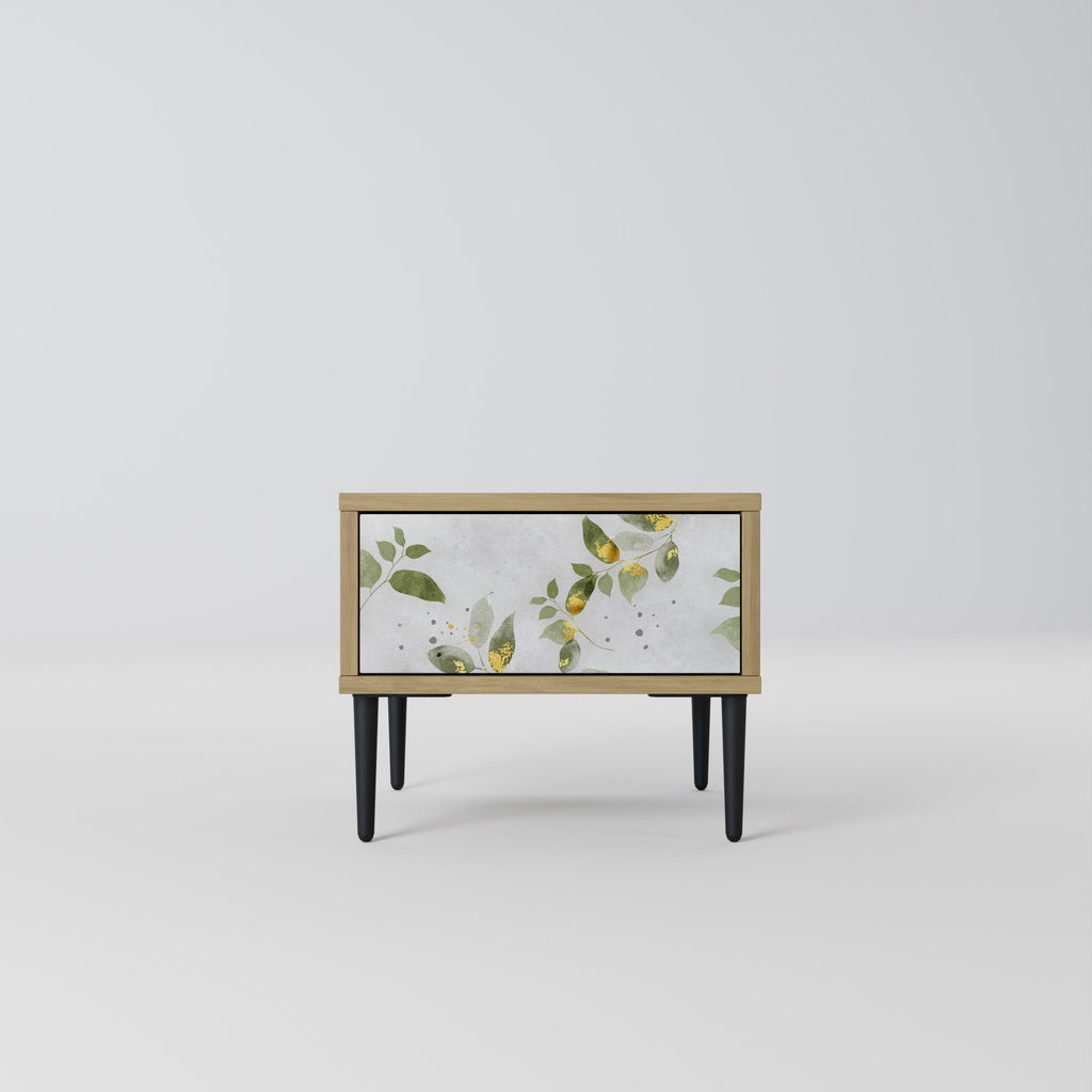 ELEGANT BOTANICS Nachttisch in Eichenoptik