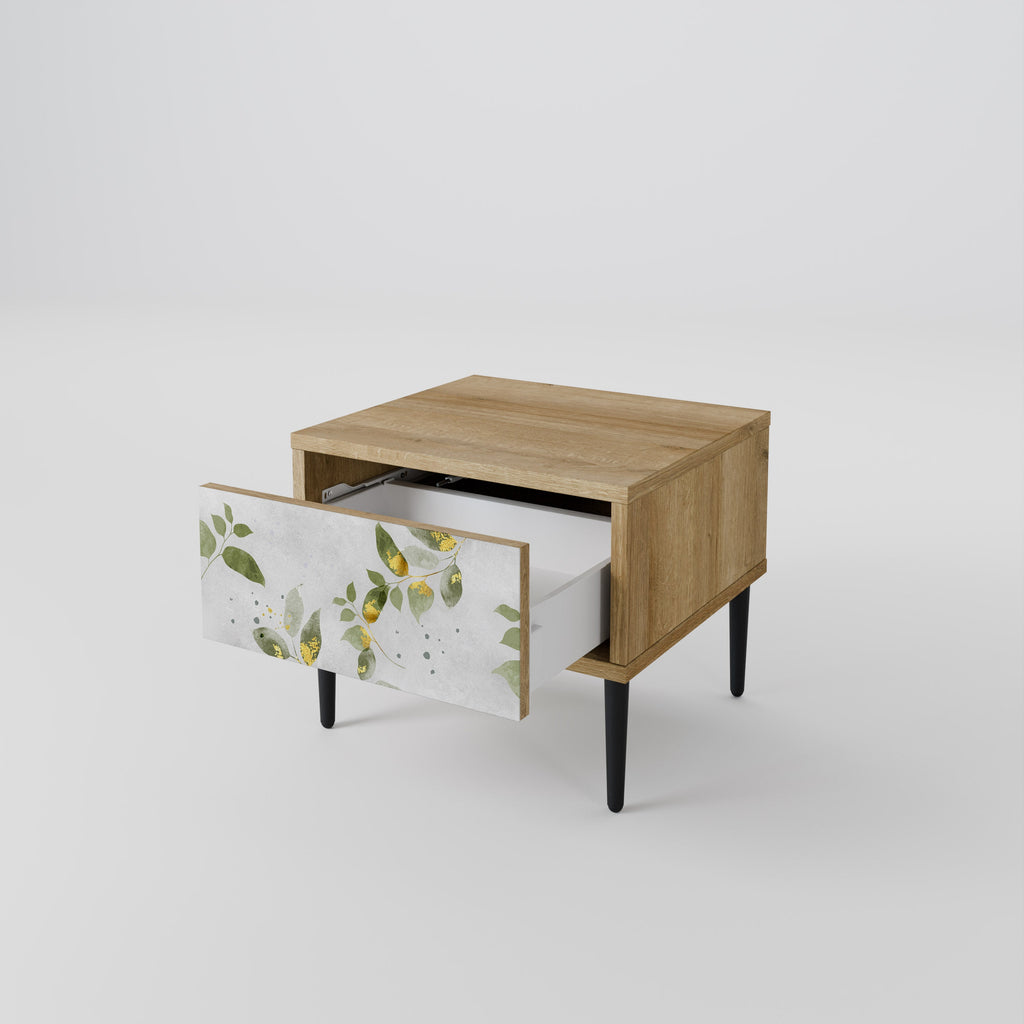 ELEGANT BOTANICS Nachttisch in Eichenoptik
