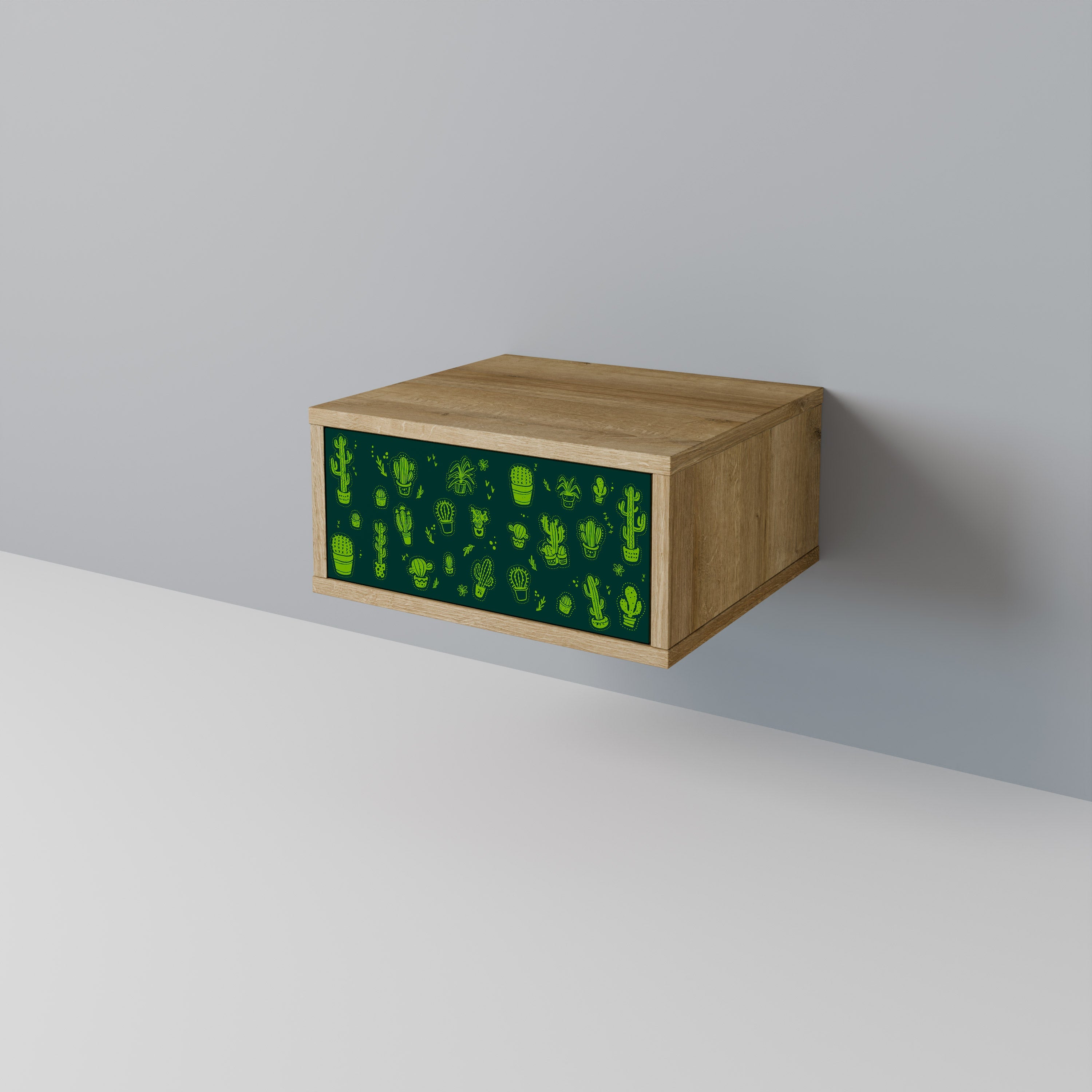 DESERT GREEN Nachttisch in Eichenoptik