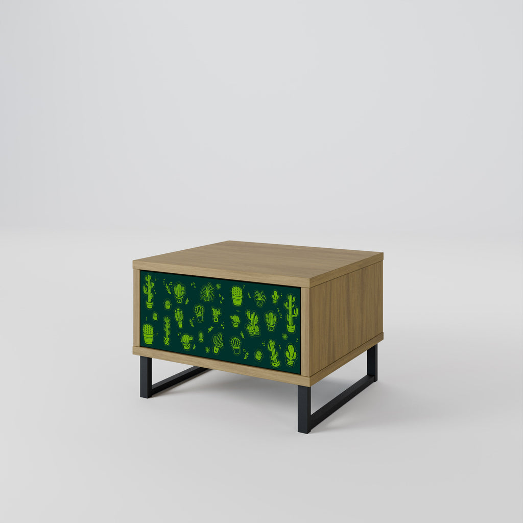 DESERT GREEN Nachttisch in Eichenoptik