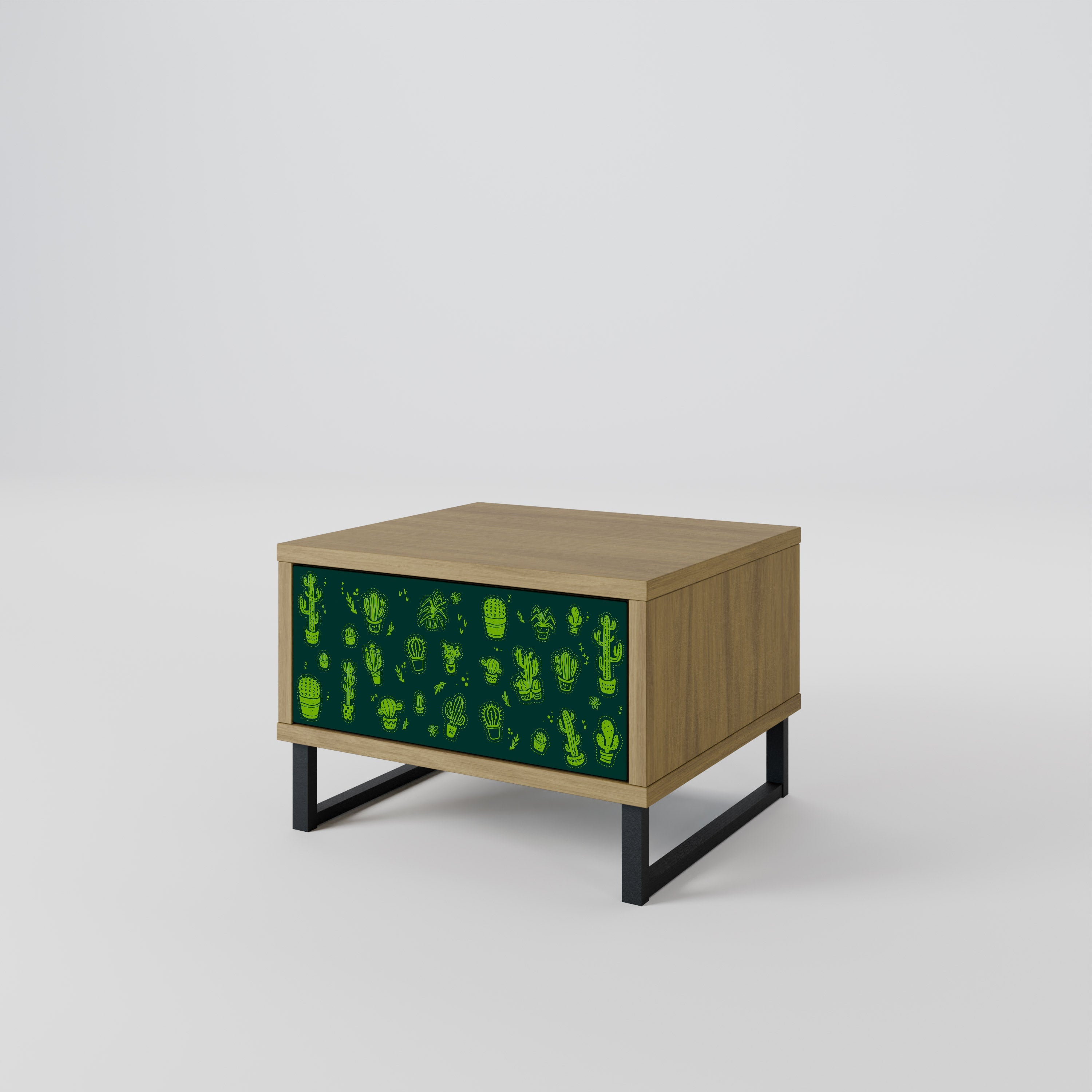 DESERT GREEN Nachttisch in Eichenoptik