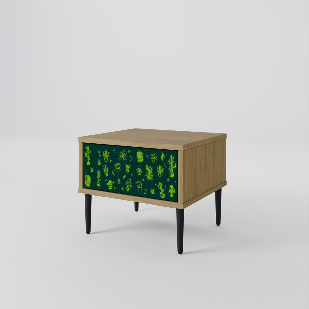 DESERT GREEN Nachttisch in Eichenoptik