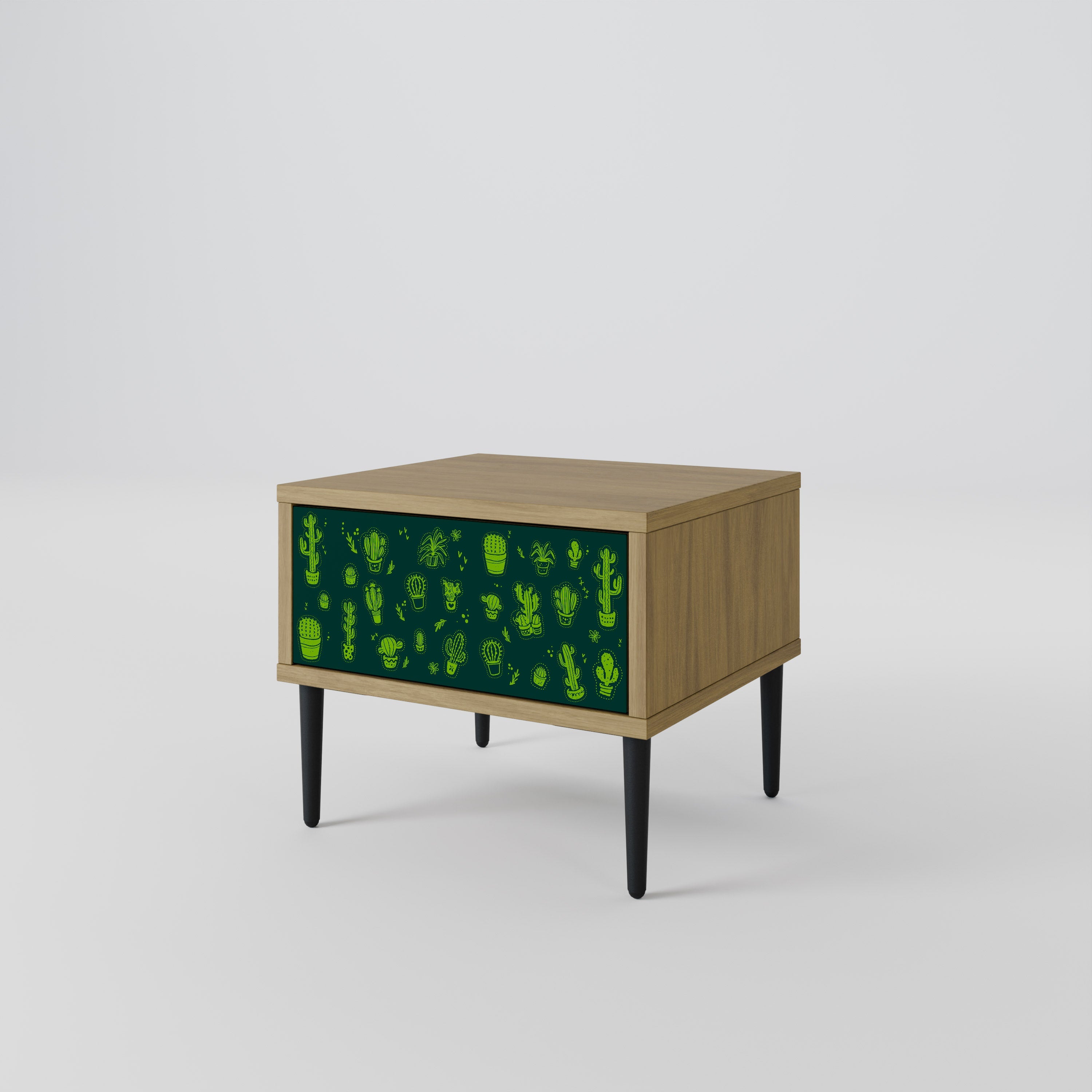 DESERT GREEN Nachttisch in Eichenoptik