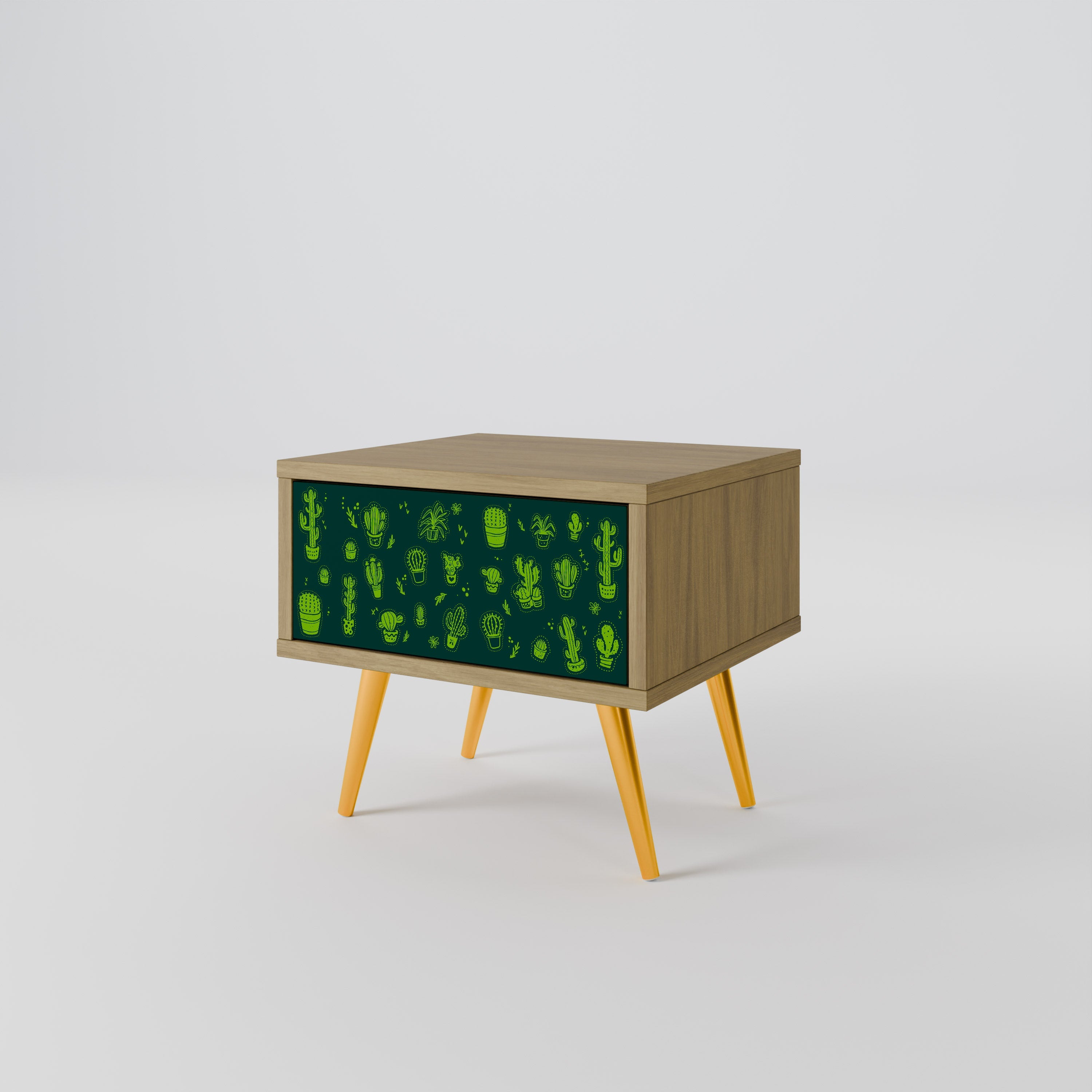 DESERT GREEN Nachttisch in Eichenoptik