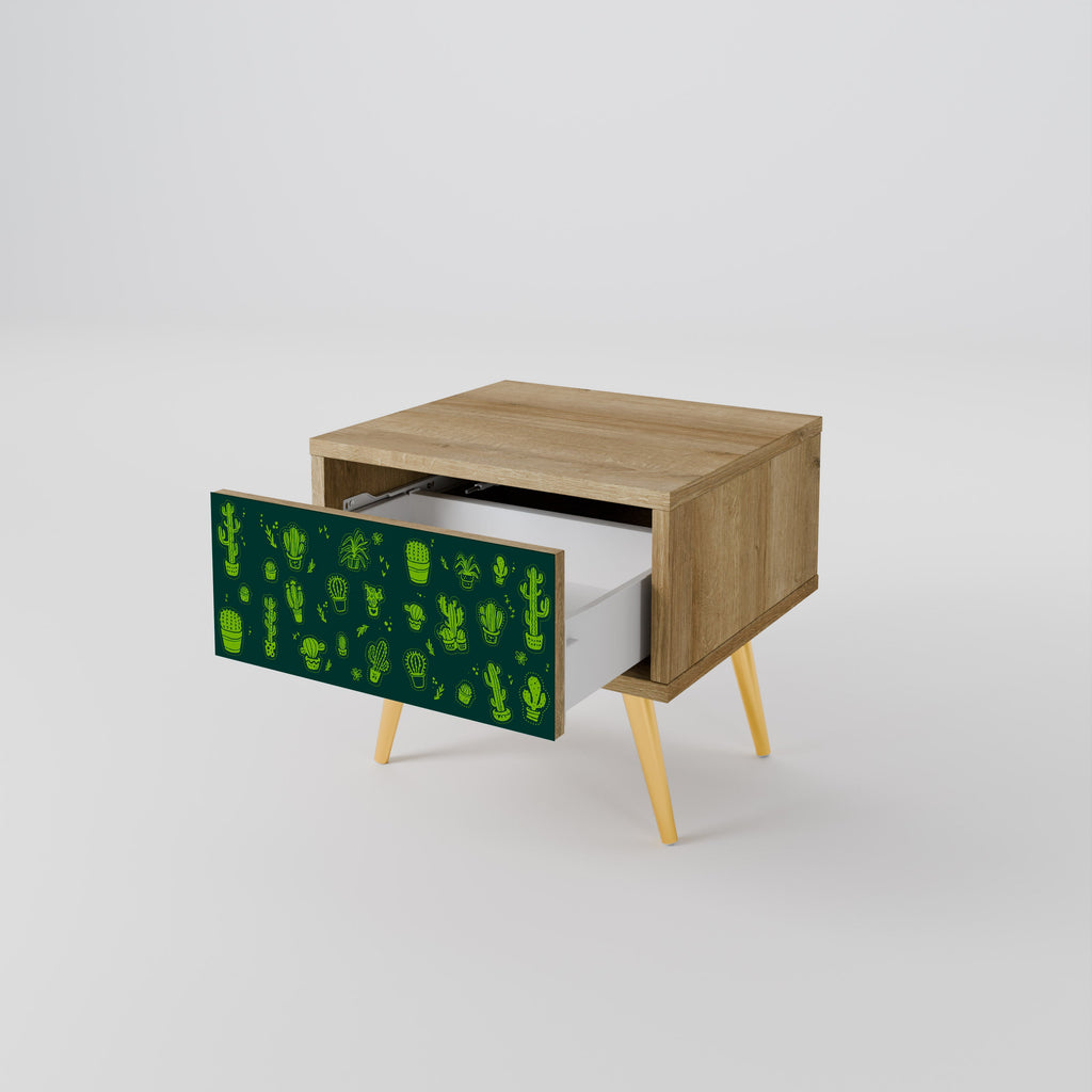 DESERT GREEN Nachttisch in Eichenoptik