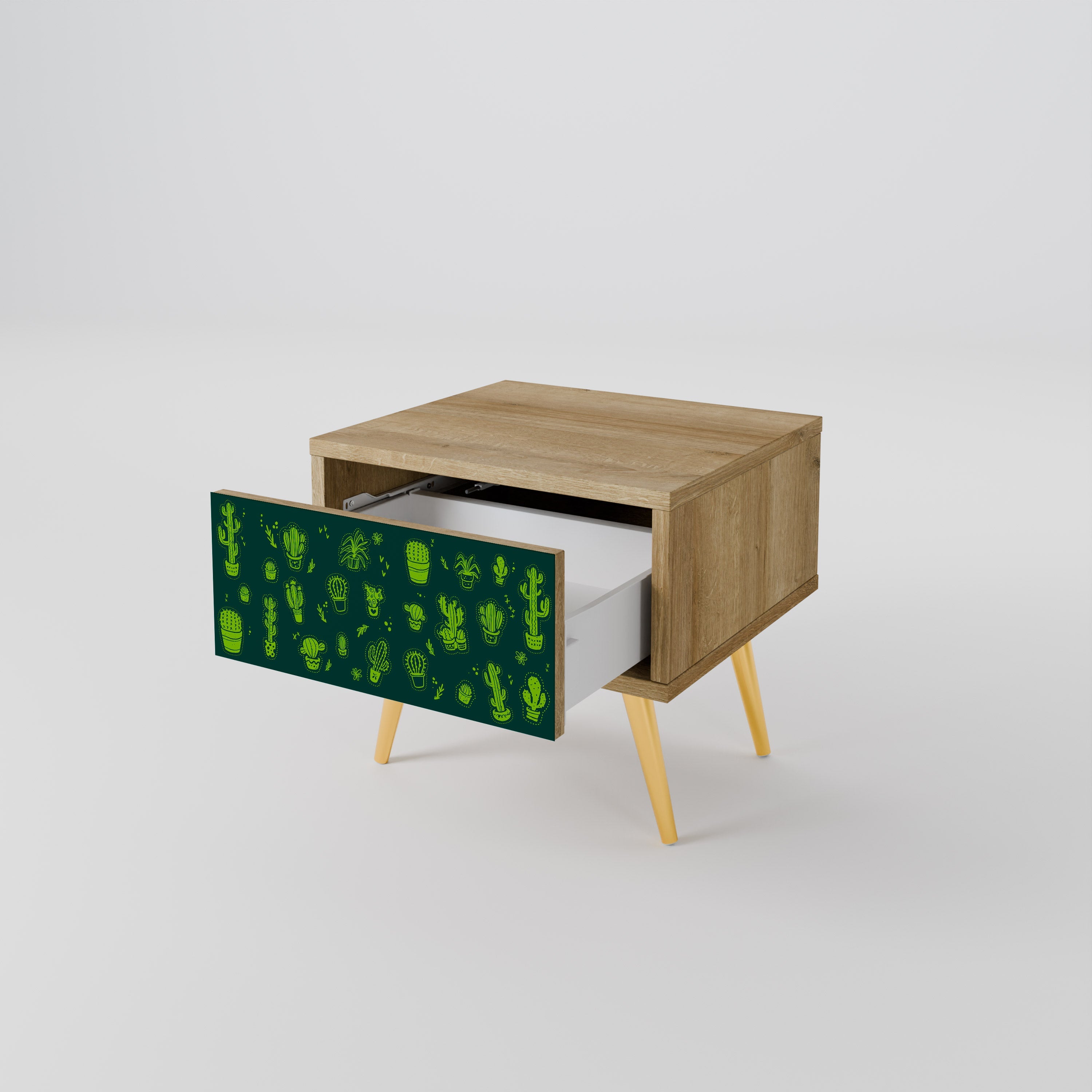 DESERT GREEN Nachttisch in Eichenoptik