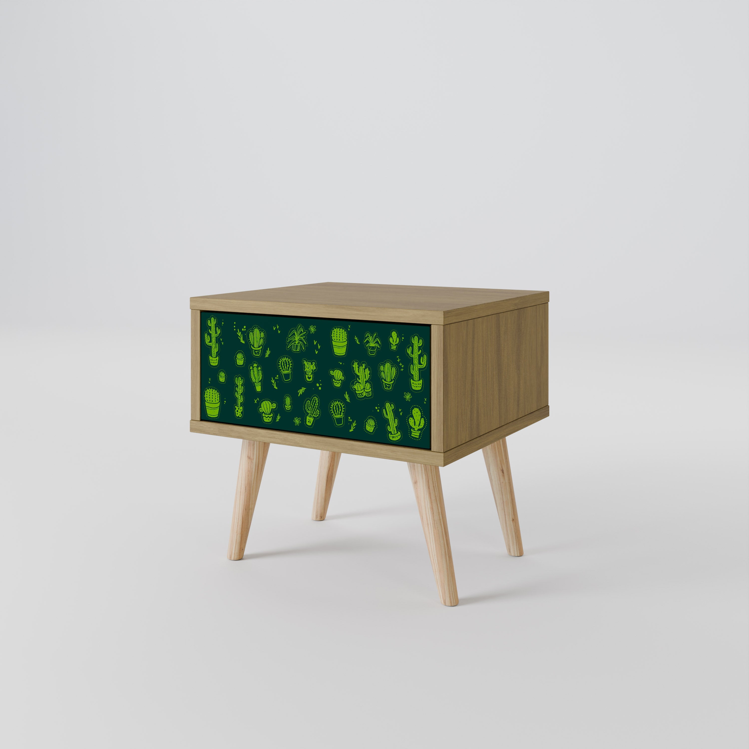 DESERT GREEN Nachttisch in Eichenoptik
