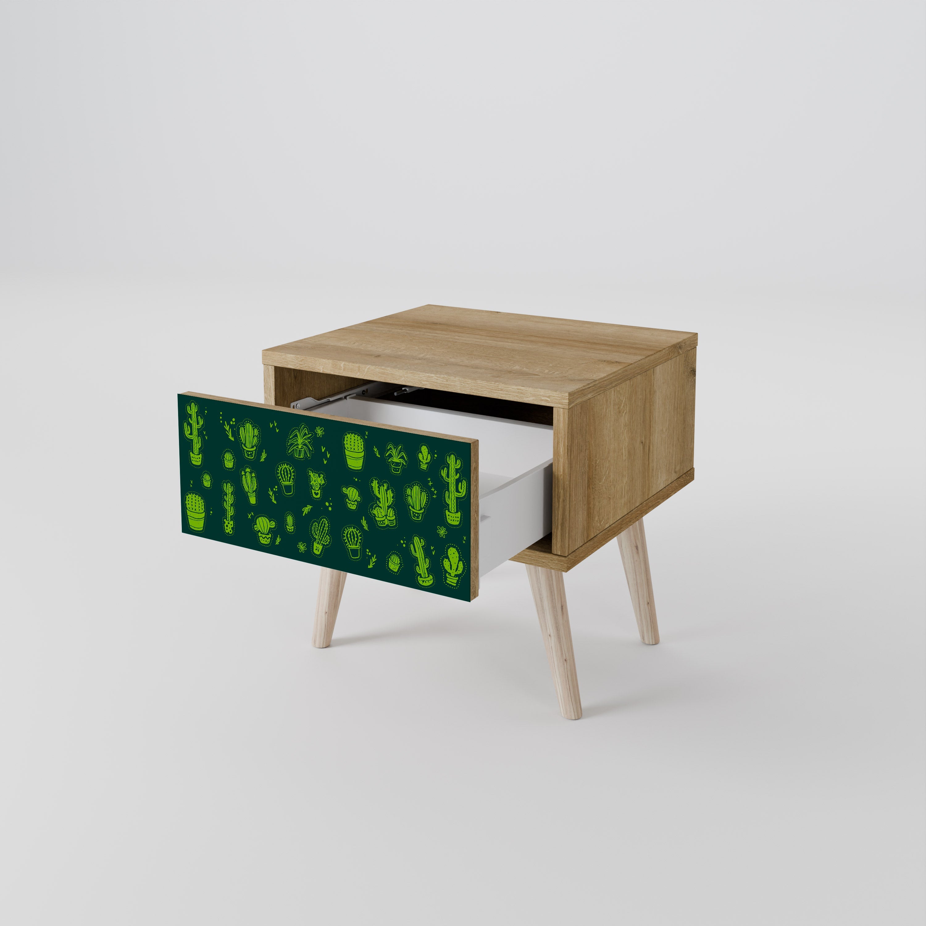DESERT GREEN Nachttisch in Eichenoptik