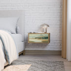 MORNING BY THE LAKE Nachttisch in Eiche-Optik