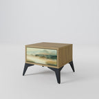 MORNING BY THE LAKE Nachttisch in Eiche-Optik