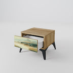 MORNING BY THE LAKE Nachttisch in Eiche-Optik