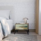 MORNING BY THE LAKE Nachttisch in Eiche-Optik