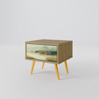 MORNING BY THE LAKE Nachttisch in Eiche-Optik