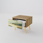 MORNING BY THE LAKE Nachttisch in Eiche-Optik