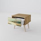 MORNING BY THE LAKE Nachttisch in Eiche-Optik