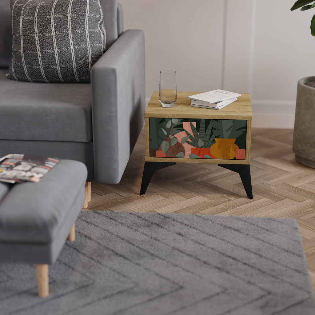 TROPICAL COMPOSITION Nachttisch in Eichenoptik