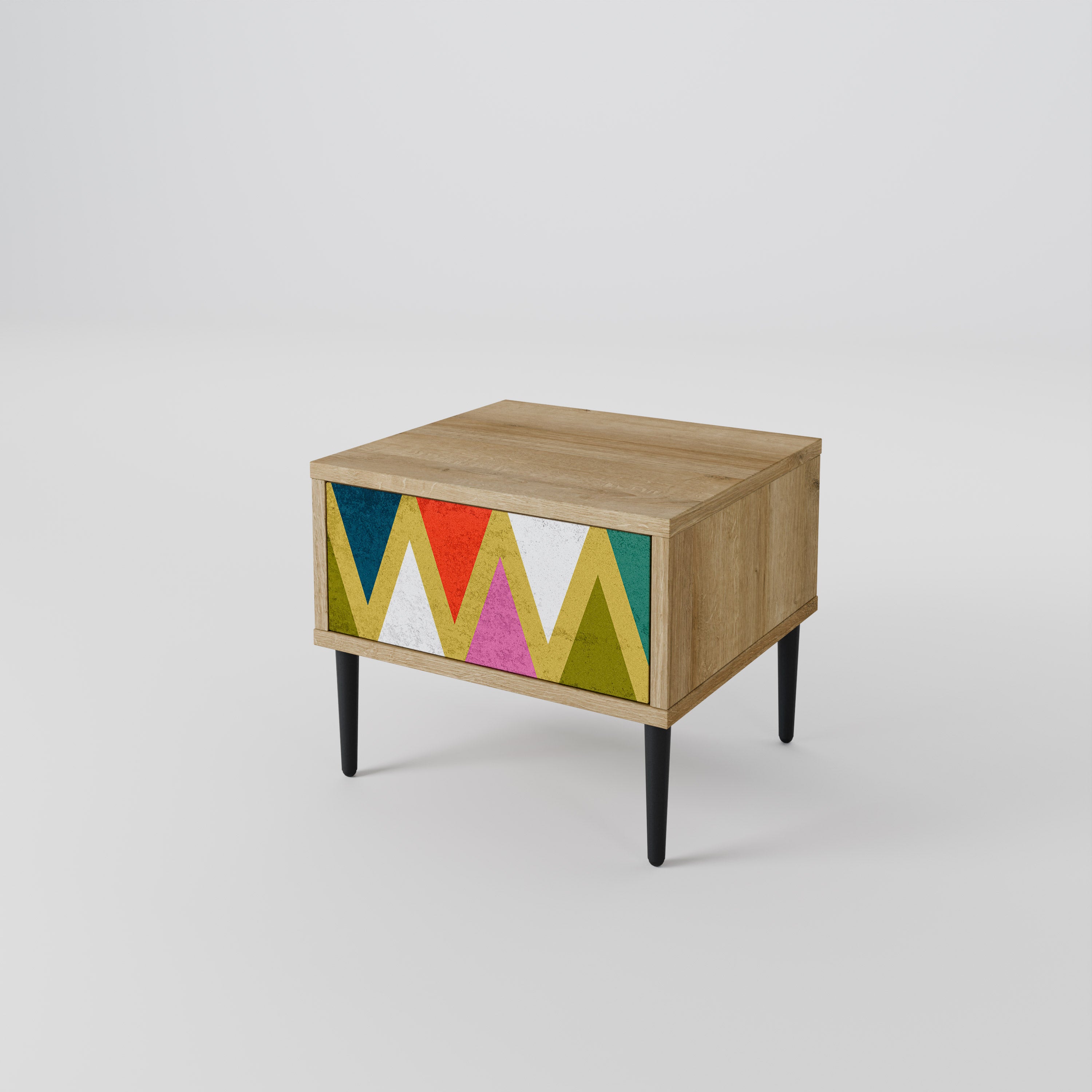 COLORFUL TRIANGLES Nightstand