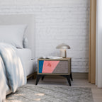 GLAMOROUS STRIPE Nachttisch in Eiche-Optik