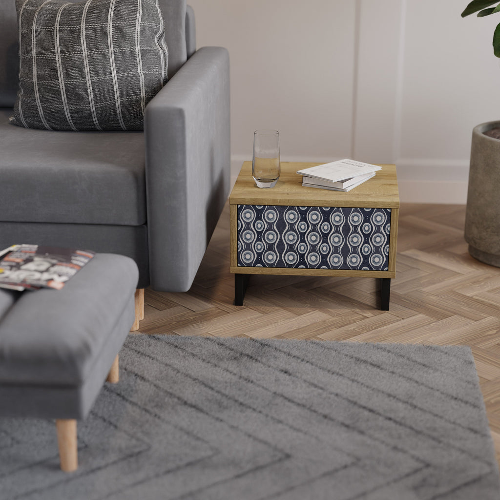 GRAPHITE EYES Nachttisch in Eichenoptik