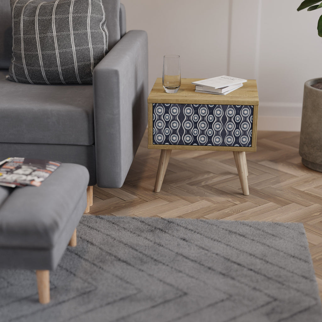 GRAPHITE EYES Nachttisch in Eichenoptik