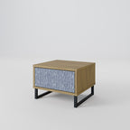 GRAPHITE RAIN Nachttisch in Eiche-Optik