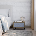 GRAPHITE RAIN Nachttisch in Eiche-Optik