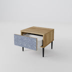 GRAPHITE RAIN Nachttisch in Eiche-Optik