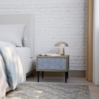 GRAPHITE RAIN Nachttisch in Eiche-Optik