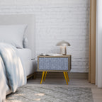 GRAPHITE RAIN Nachttisch in Eiche-Optik