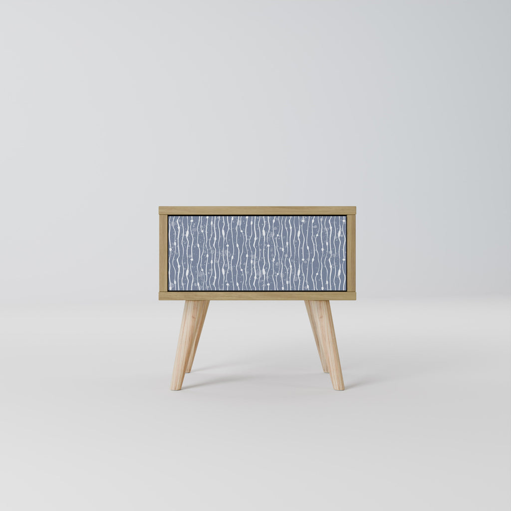GRAPHITE RAIN Nachttisch in Eichenoptik