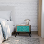 TURQUOISE RAIN Nachttisch in Eiche-Optik