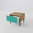TURQUOISE RAIN Nachttisch in Eiche-Optik