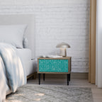 TURQUOISE RAIN Nachttisch in Eiche-Optik